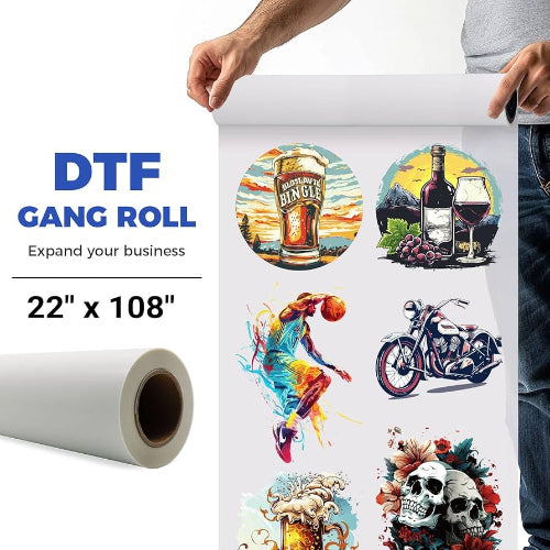 Hot Peel DTF Gang Rolls