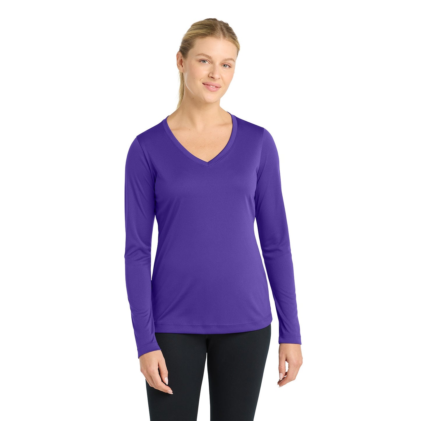 Sport-Tek Women's Long Sleeve PosiCharge Competitor V-Neck Tee LST353LS