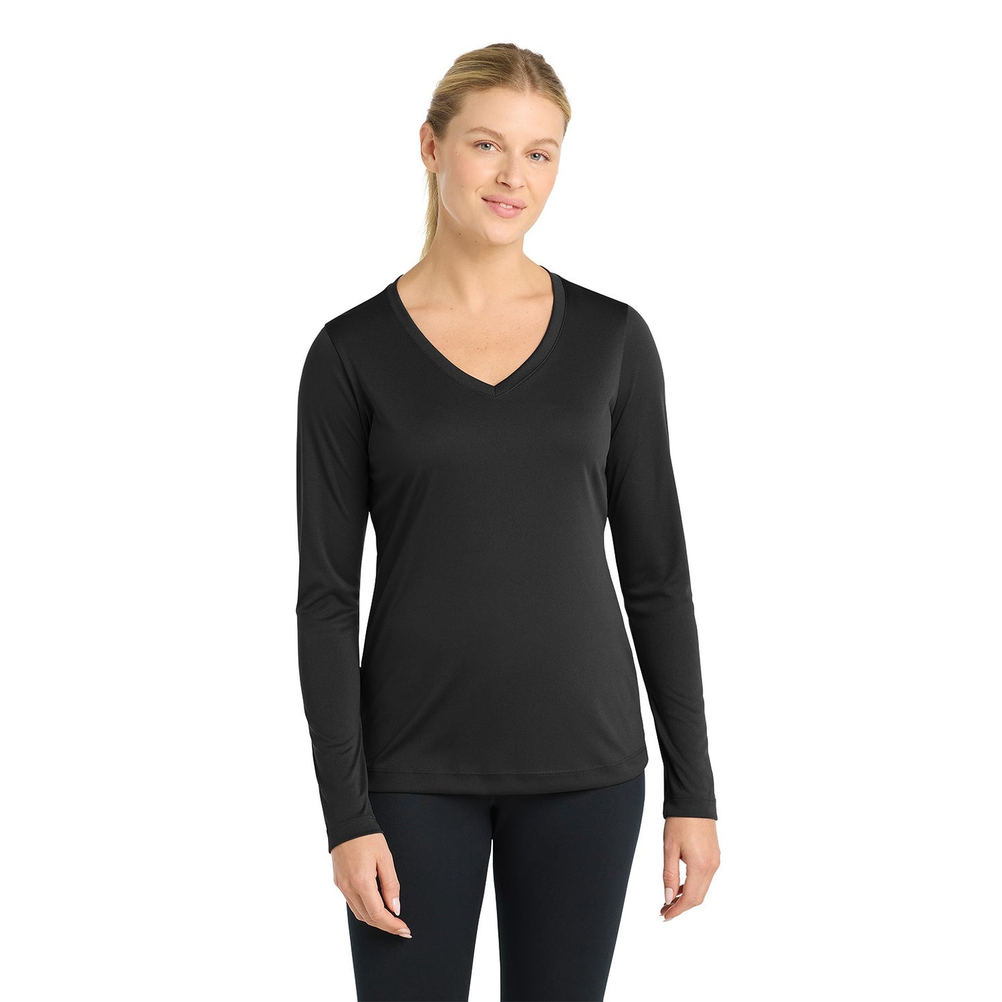 Sport-Tek Women's Long Sleeve PosiCharge Competitor V-Neck Tee LST353LS