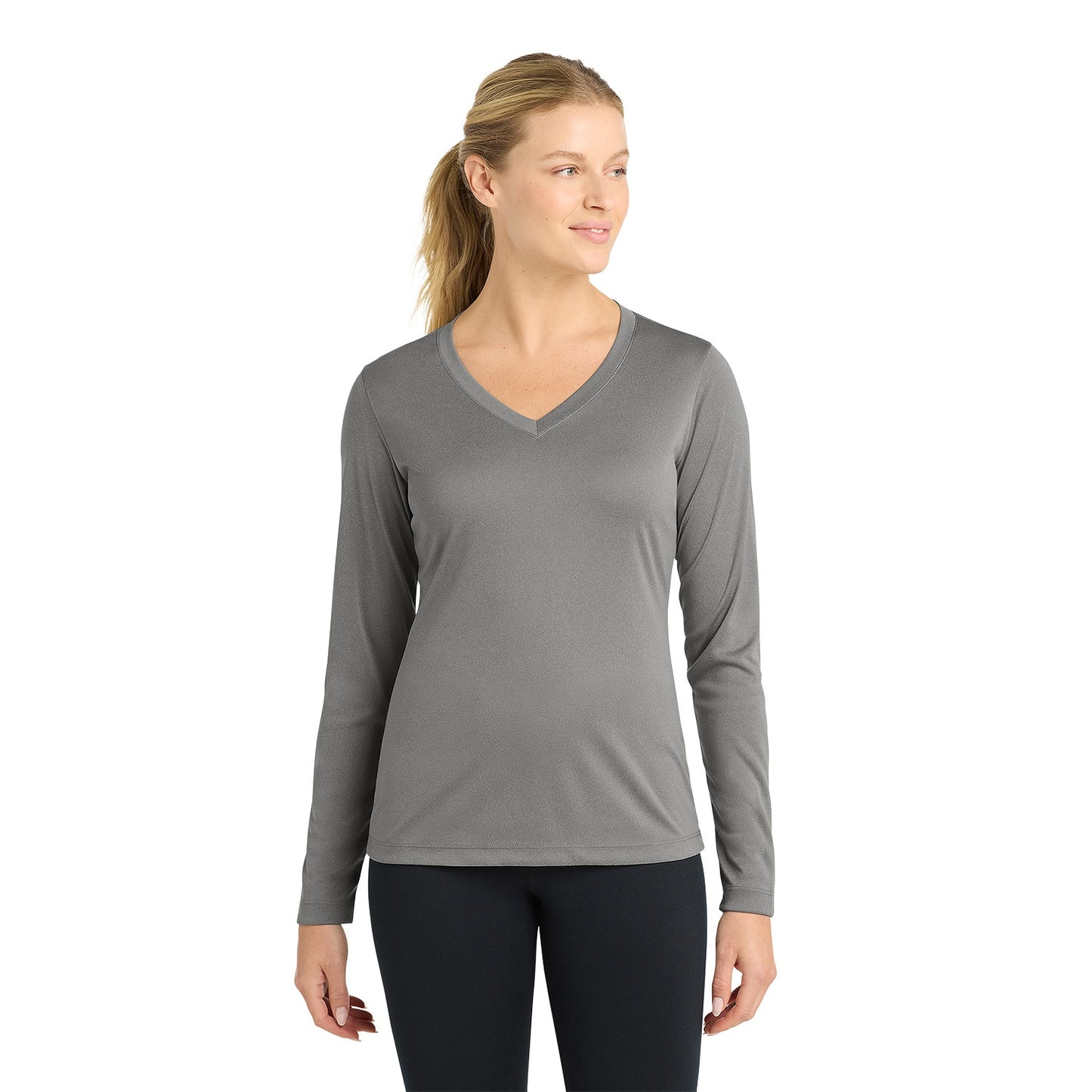 Sport-Tek Women's Long Sleeve PosiCharge Competitor V-Neck Tee LST353LS
