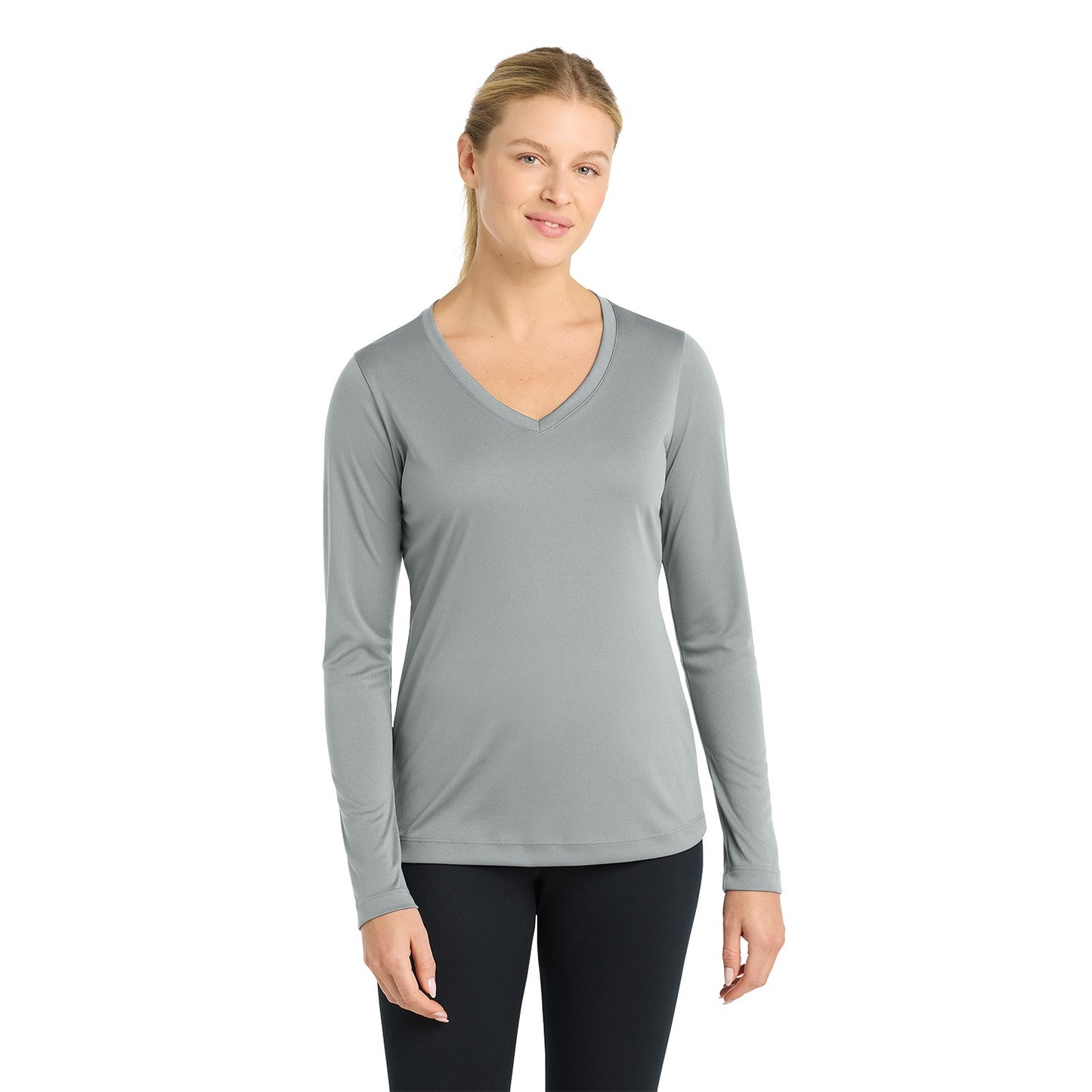 Sport-Tek Women's Long Sleeve PosiCharge Competitor V-Neck Tee LST353LS