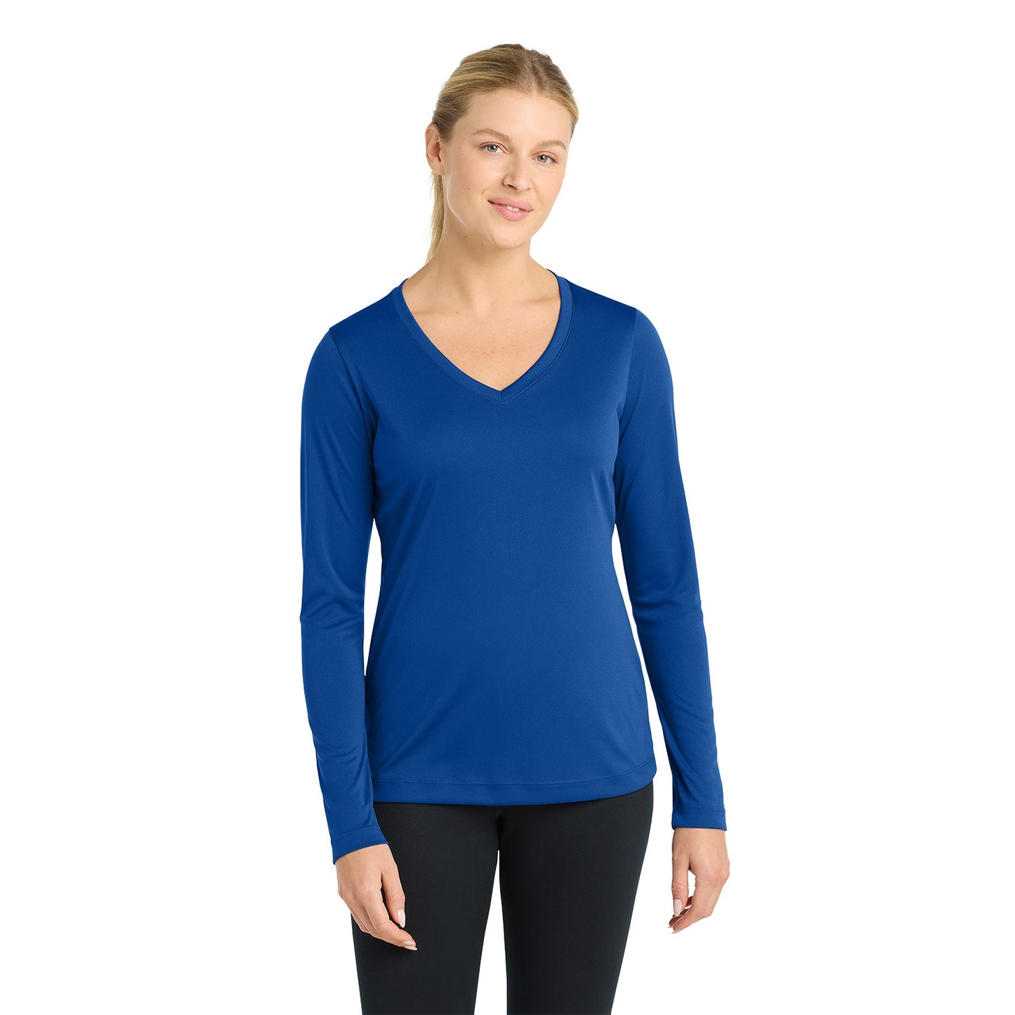 Sport-Tek Women's Long Sleeve PosiCharge Competitor V-Neck Tee LST353LS