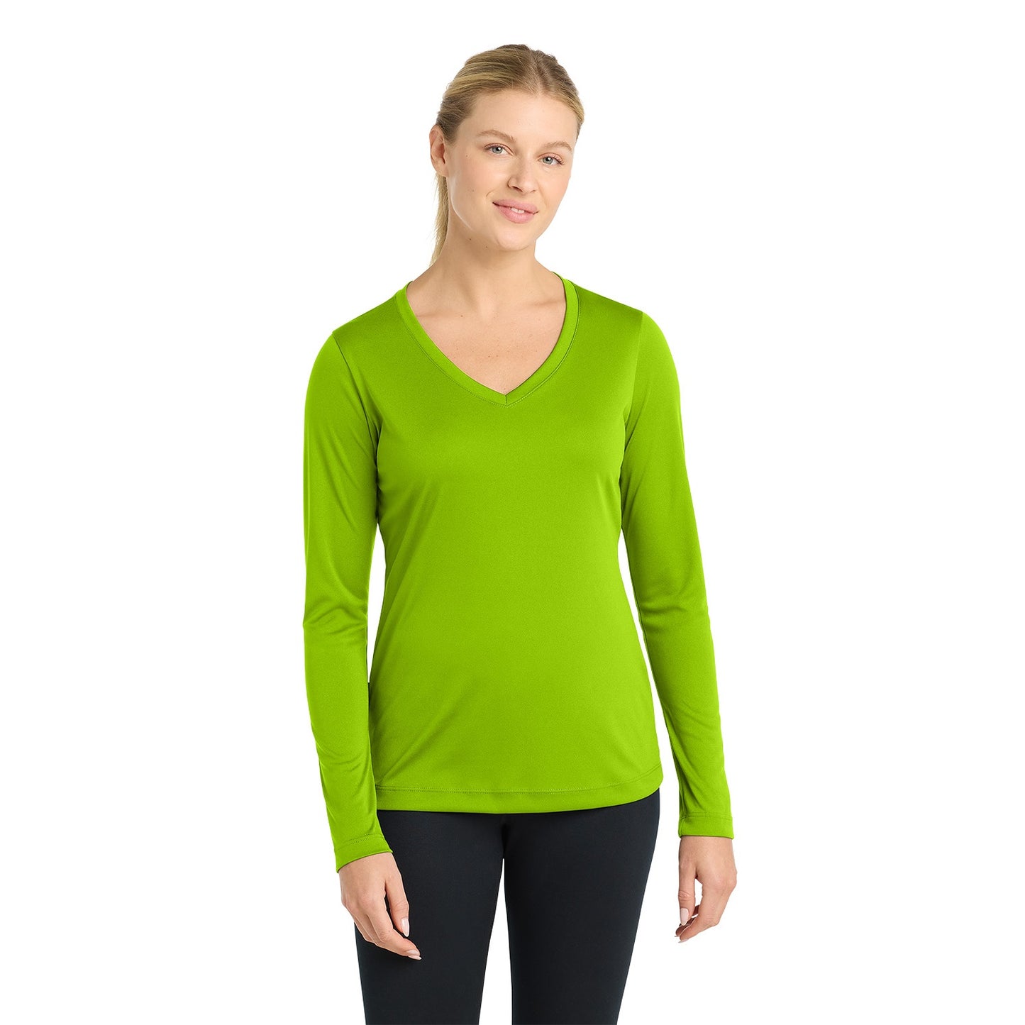 Sport-Tek Women's Long Sleeve PosiCharge Competitor V-Neck Tee LST353LS
