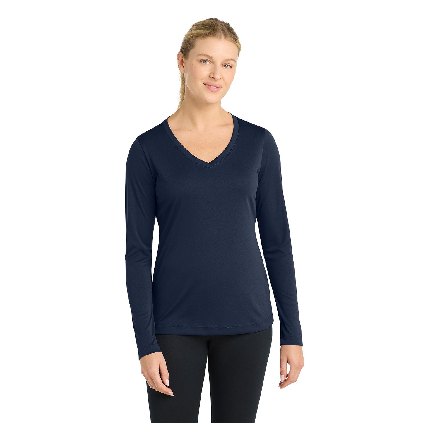 Sport-Tek Women's Long Sleeve PosiCharge Competitor V-Neck Tee LST353LS