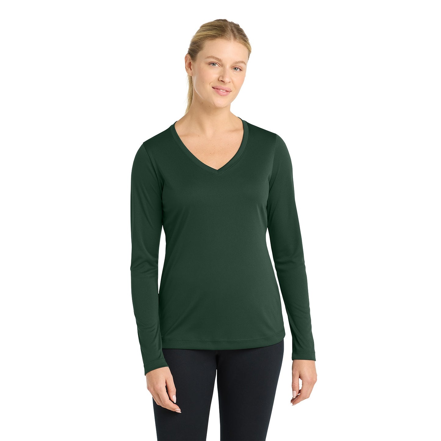 Sport-Tek Women's Long Sleeve PosiCharge Competitor V-Neck Tee LST353LS