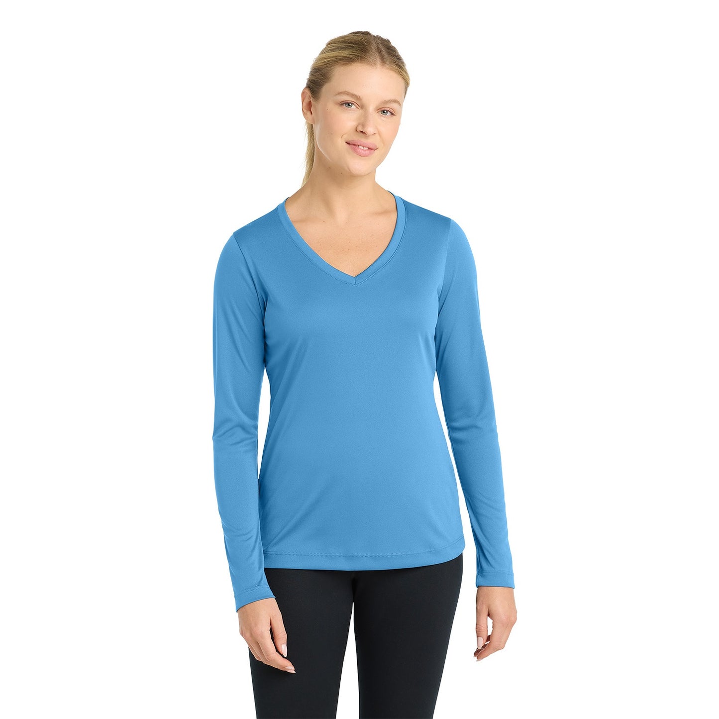 Sport-Tek Women's Long Sleeve PosiCharge Competitor V-Neck Tee LST353LS